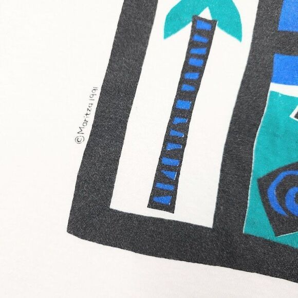 Vintage Christian T Shirt Mens Size Medium White 90s Rock Of Gibraltar - Picture 3 of 7